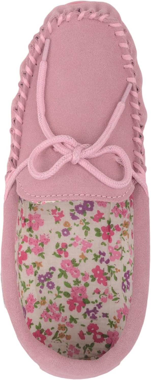 SNUGRUGS Grace Womens Suede Moccasins with Floral Cotton Inner and Rubber Sole 7 61ZWn5CDV9L. AC SL1500