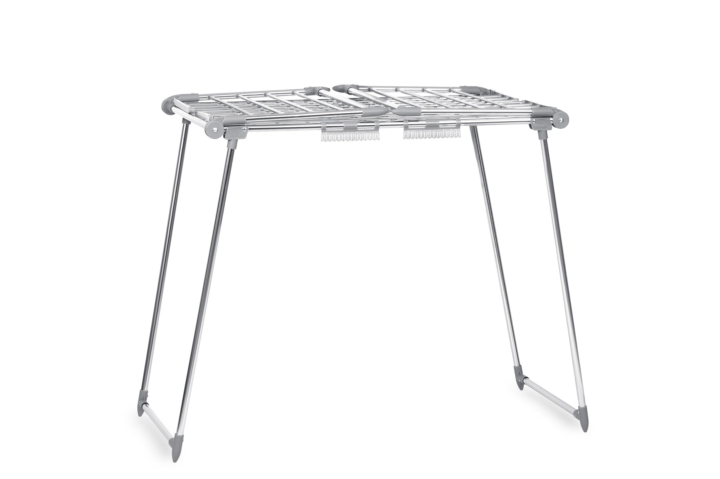 Wäscheständer Rostfrei Outdoor Ausziehbar Groß Wäscheflügeltrockner Wäschetrockner Ständer Stabiler Standtrockner Mit Rutschfesten Füßen Trockenfläche 22 M Lina Weiß 174 x 56 x 108 cm