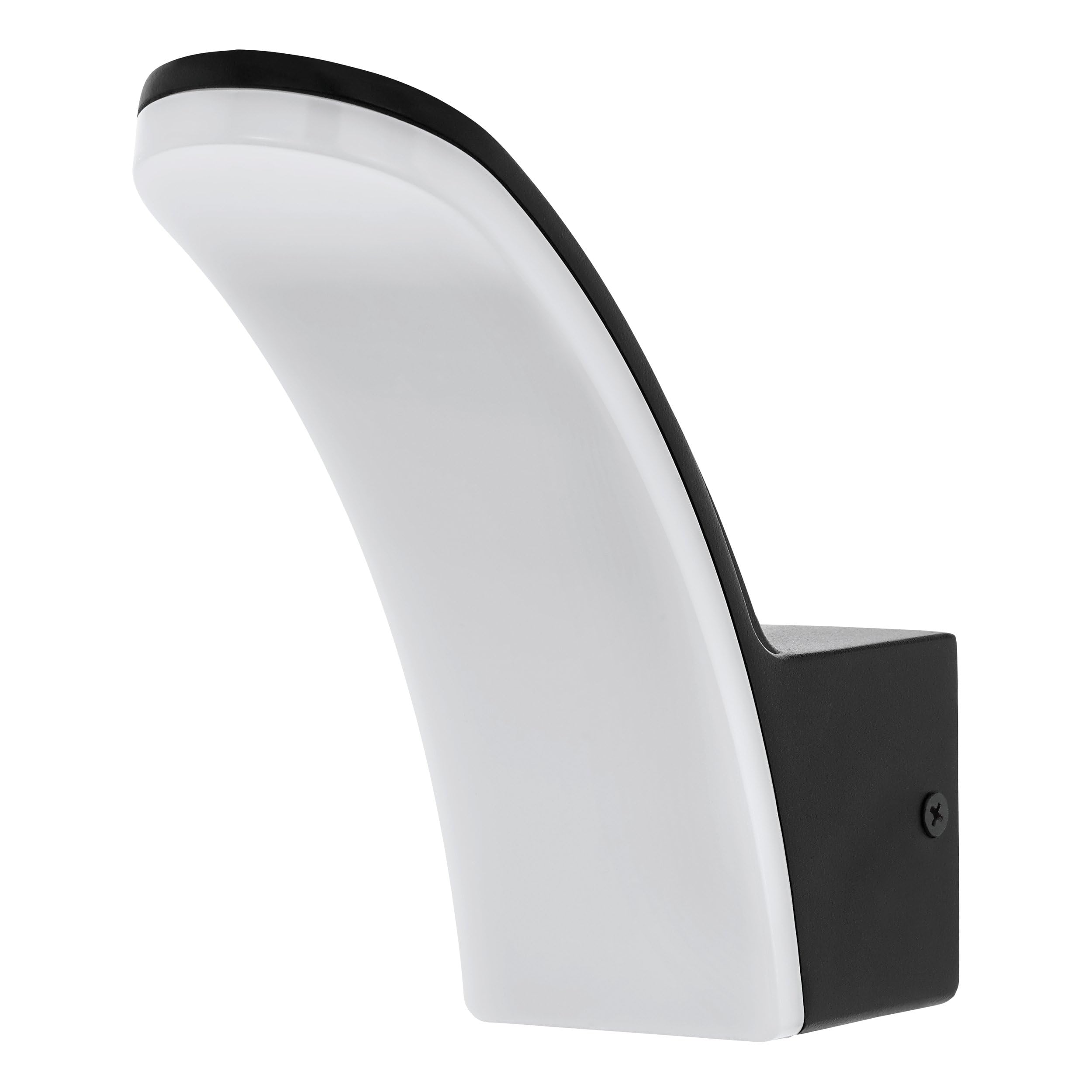 Applique extérieure LED noire et blanche luminaire mural de façade étanche Eglo Laconella-E