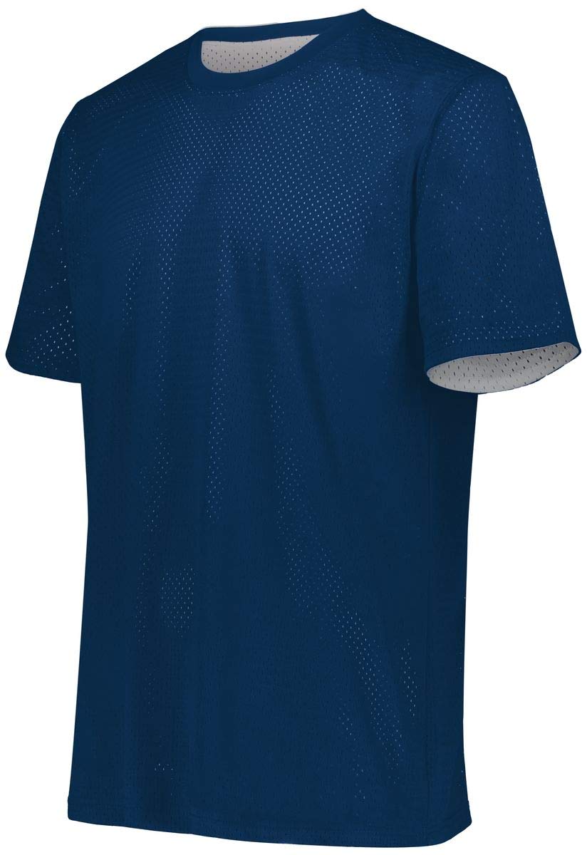 Augusta Sportswear Youth Short Sleeve Mesh Reversible Jersey Xxs Navy/White