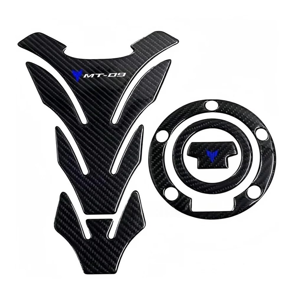 Fuel Tank Stickers Carbon Fiber Motorcycle Fuel Tank Pad Cover Protector Decal Stickers for MT09 MT-09 Mt09