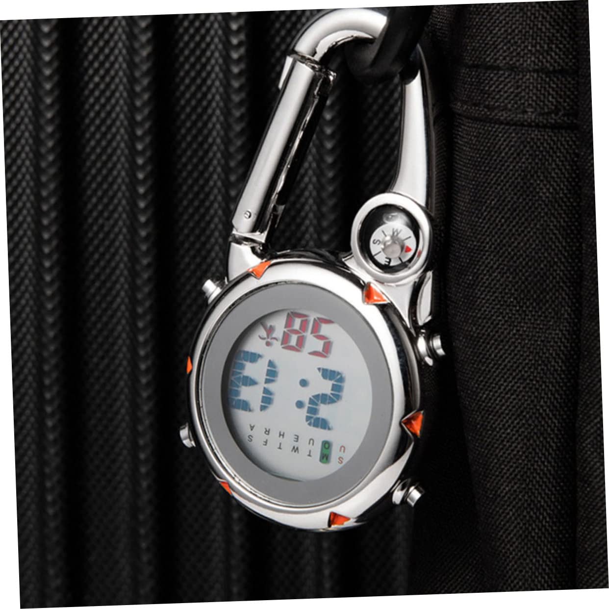 TOYANDONA Mesa De Gancho De Metal Relojes De Bolsillo para Hombres Reloj De Bolsillo Clip De Metal En El Reloj Clip De Bolsillo Reloj Portátil Ver Vídeo Acero Inoxidable
