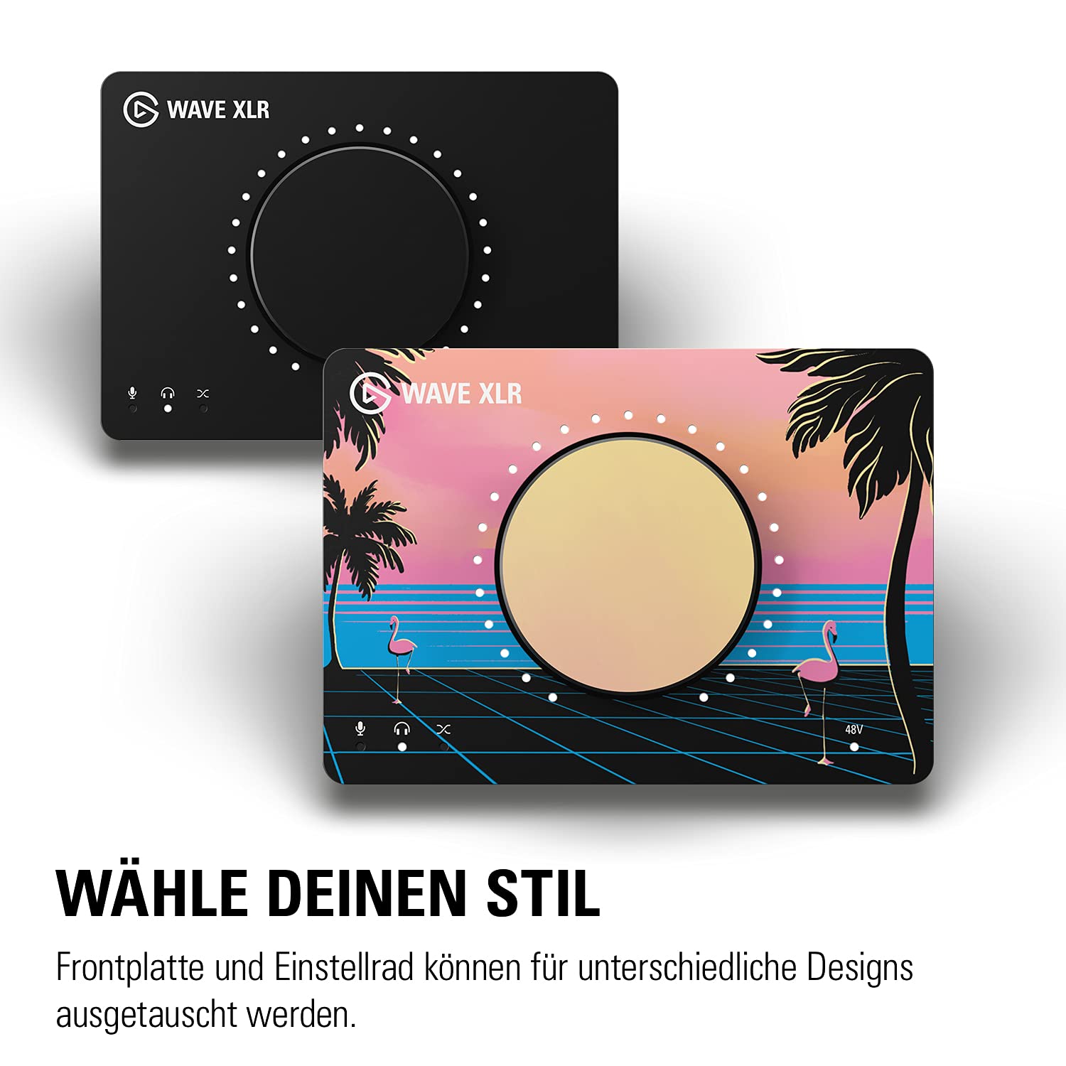 Elgato Wave XLR – Mikro-Interface, XLR zu USB-C, Anti-Clipping, Vorverstärkung mit 75 dB, Phantomspeisung, direktes Monitoring, Stummschalten durch Berührung, Wave Link-App für digitales Mixing