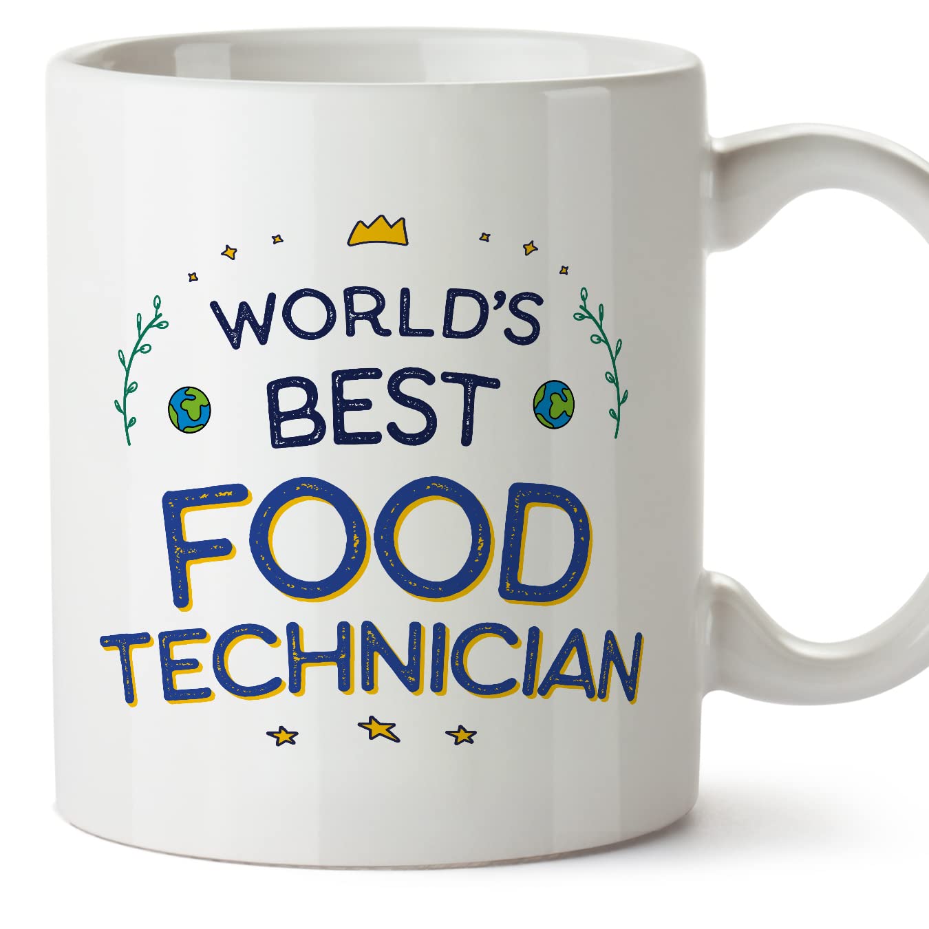 MUGFFINS Food Technician Mug - in English - World's Best - Funny Gift for Colleagues - Ceramic 11oz Mug — image 1