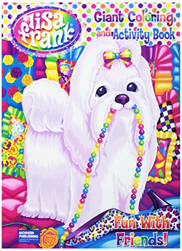 Lisa Frank Coloring and Activity Book ~Fun with Friends Puppy with Pearls Cover 96Pg by Modern Publishing