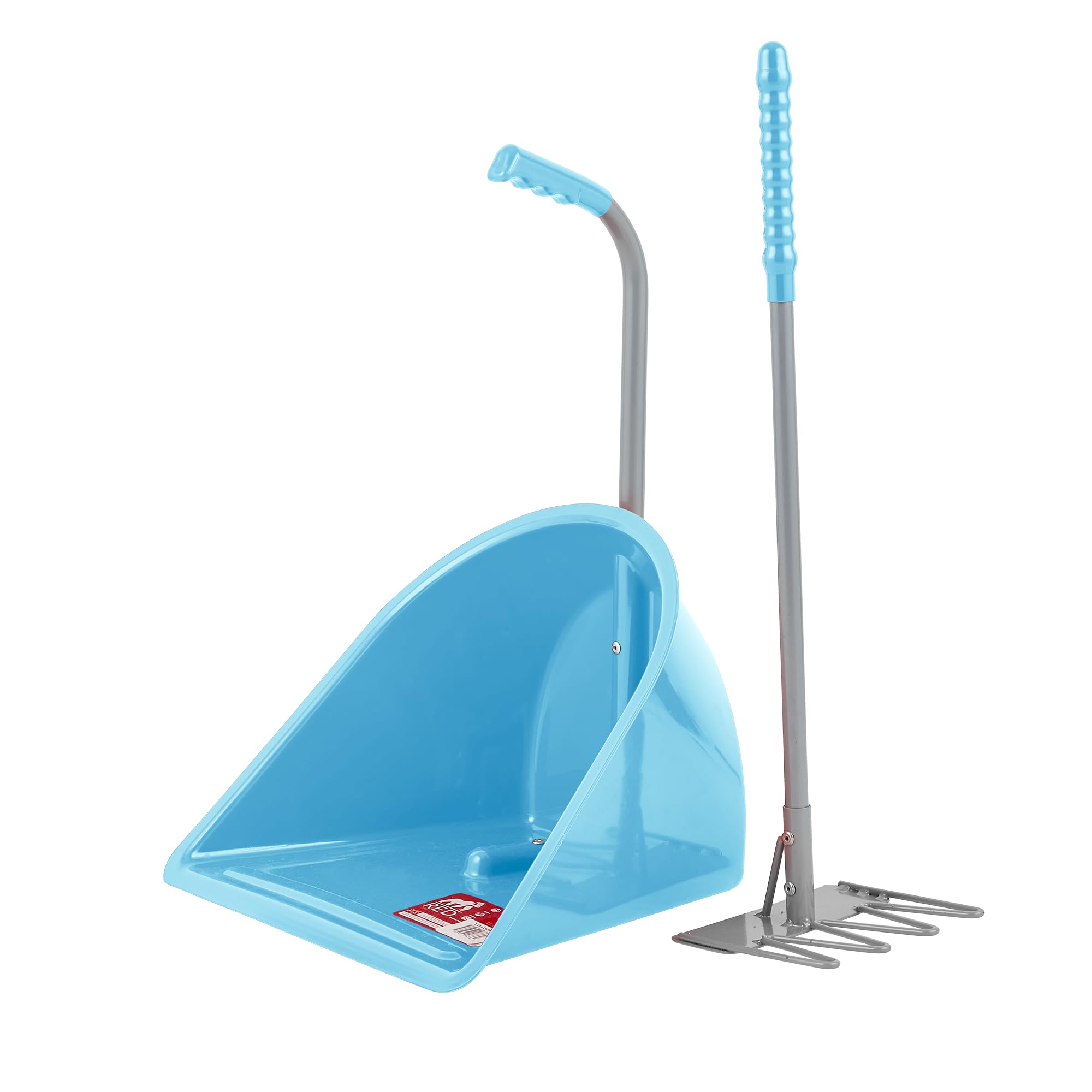 Red Gorilla Teenie Tidee™ With Short Traditional Rake / Sky Blue from B&Q