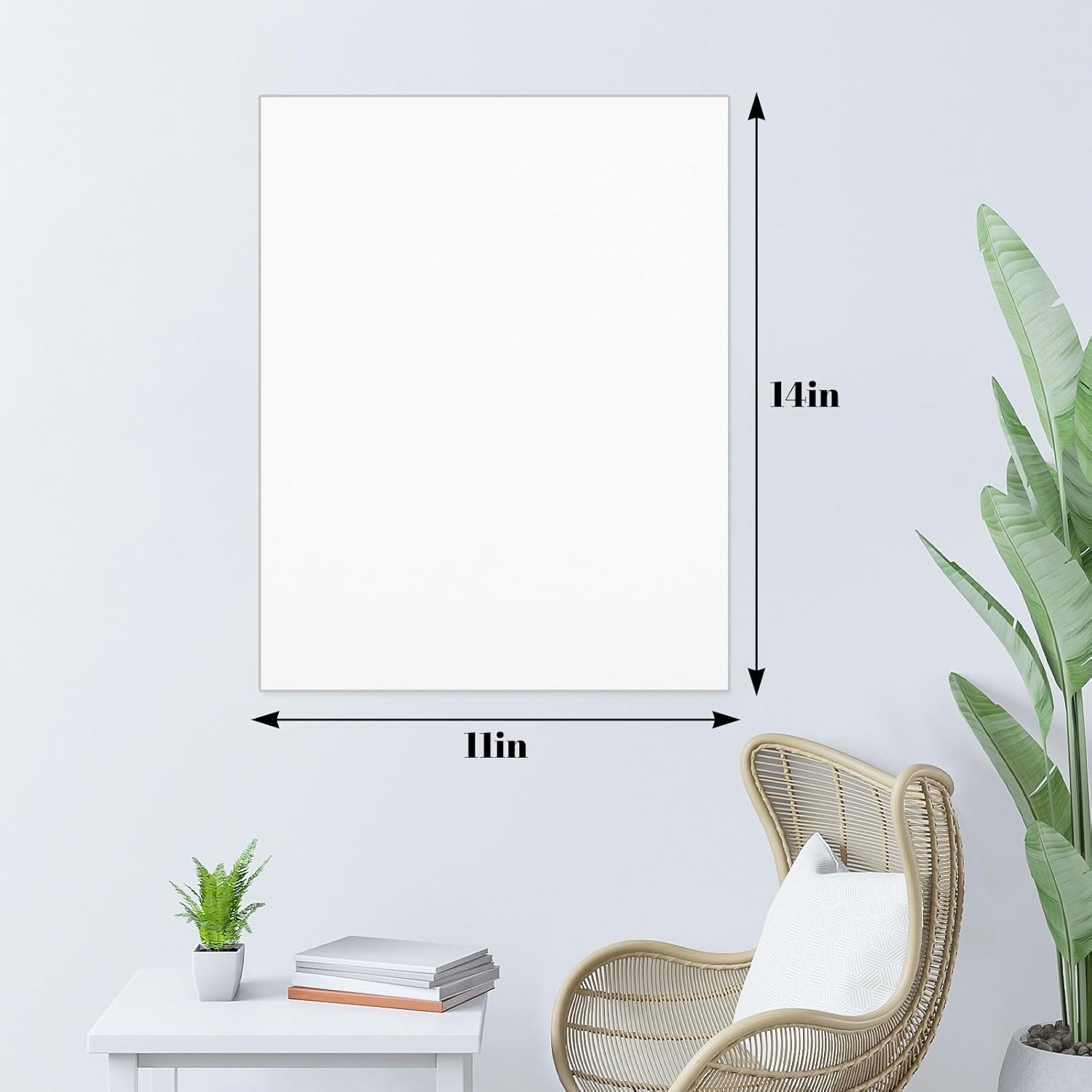 Prudiut 15 Pack 11x14 Backing Boards Only, Uncut White Mat Board Acid Free Mat Board for Photos, Prints, Artworks - Image 2