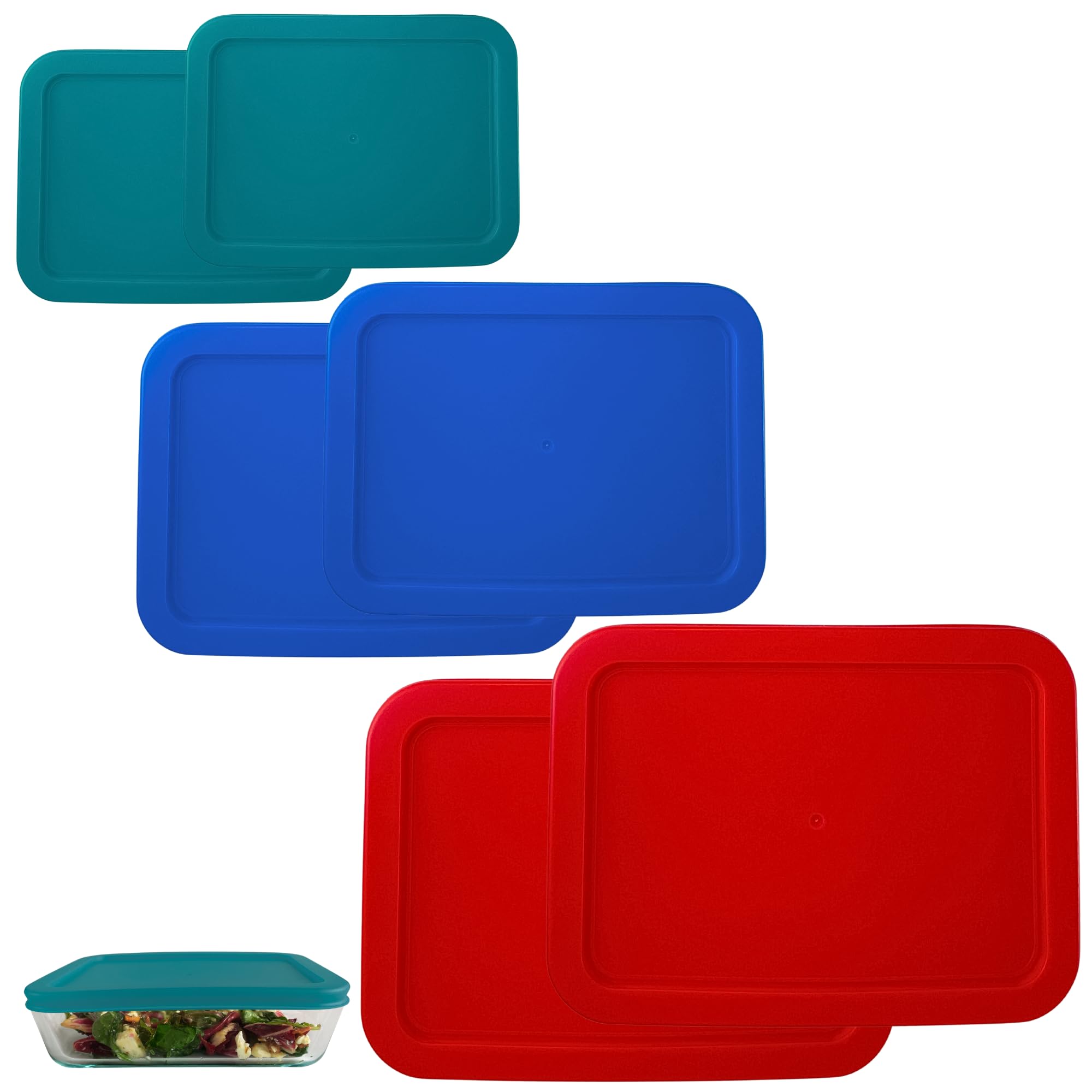 Couvercles de remplacement Klareware plastique pour réparer vos boîtes Pyrex cassées