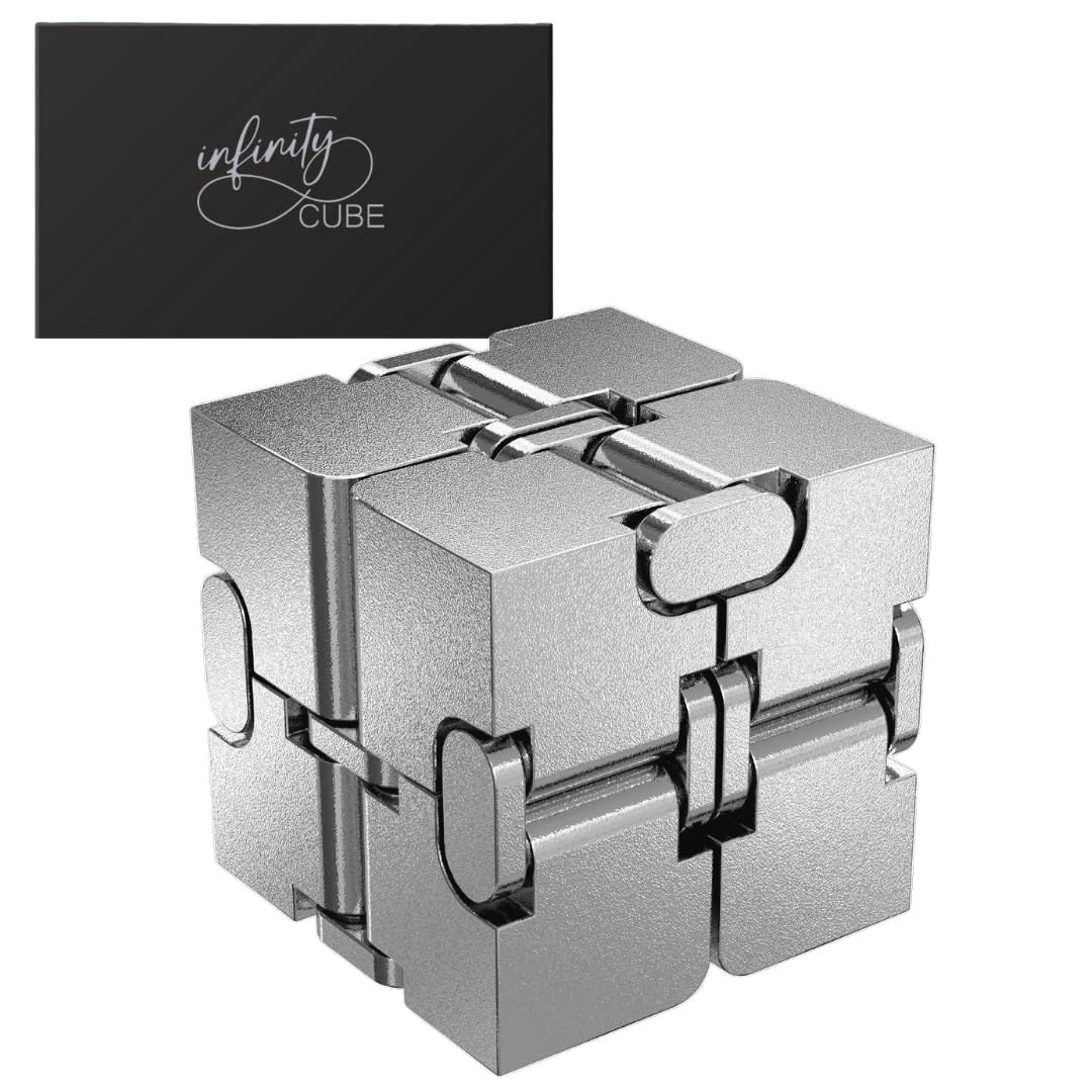 The Infinity Cube | Premium Metal Sensory Stress Relief Fidget Toy for Adults with ADHD