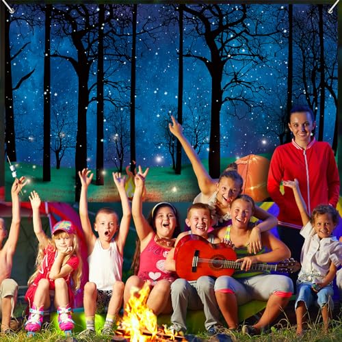 Fondo Fotográfico Camping Bosque Blulu 7x5 ft miniatura 6