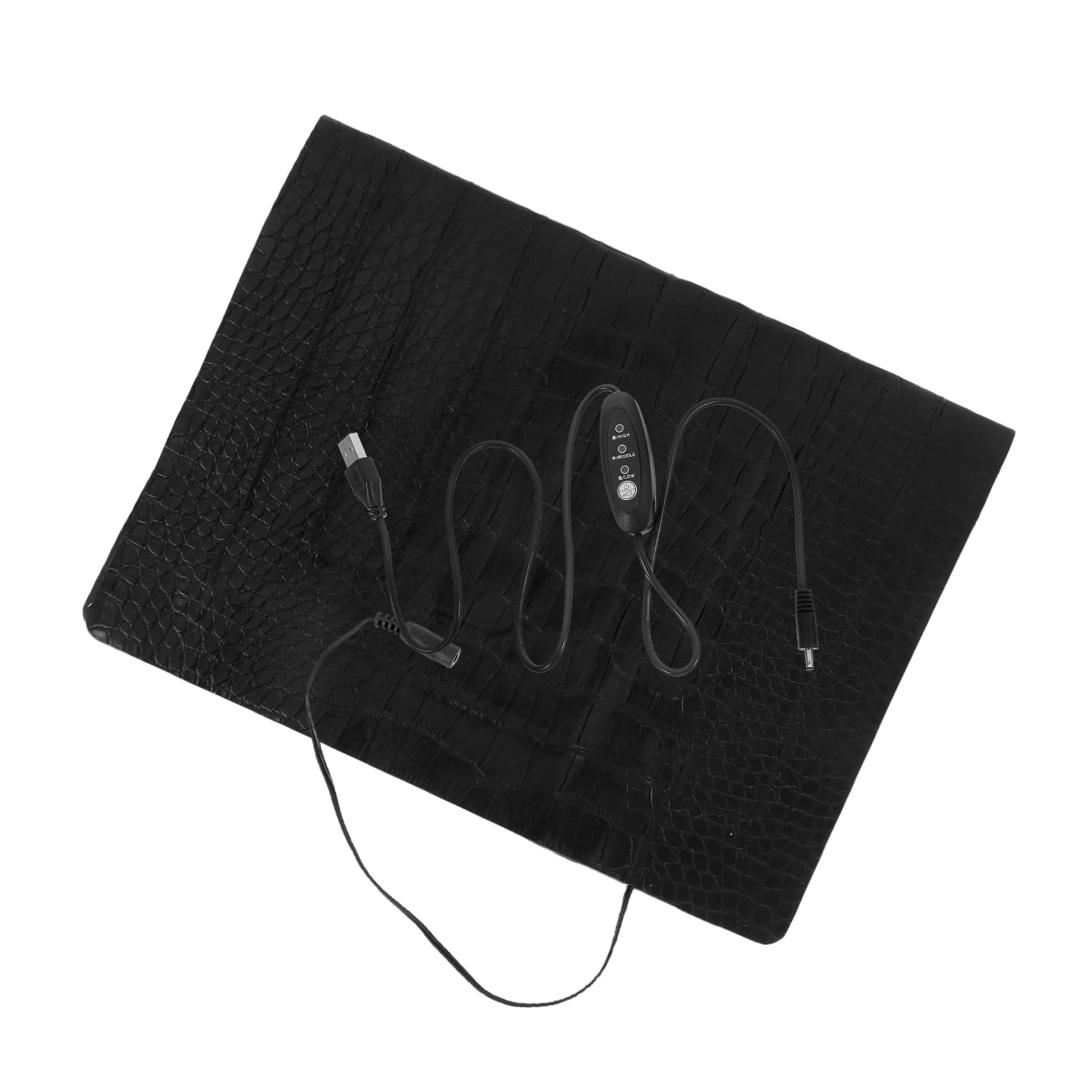 GALPADA Portable USB Carbon Fiber Pet Heating Pad Level Adjustable Temperature Heat Mat for Cats Dogs Reptiles for Travel and Multi Pet Use