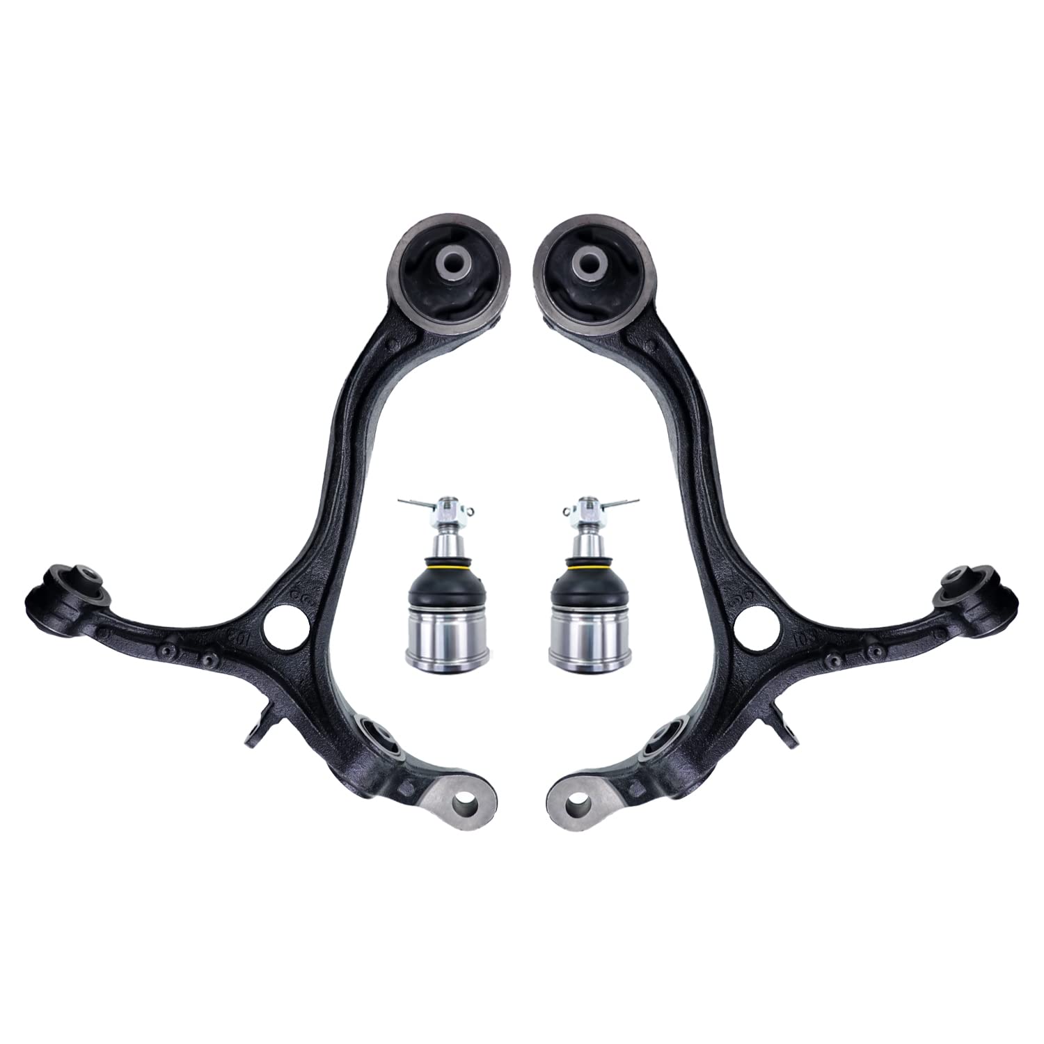 Suspension Kit, Replacement For Front Lower Control Arm With Ball Joints Compatible With 2008-2012 HONDA ACCORD, 2009-2014 ACURA TSX - 4 Pcs