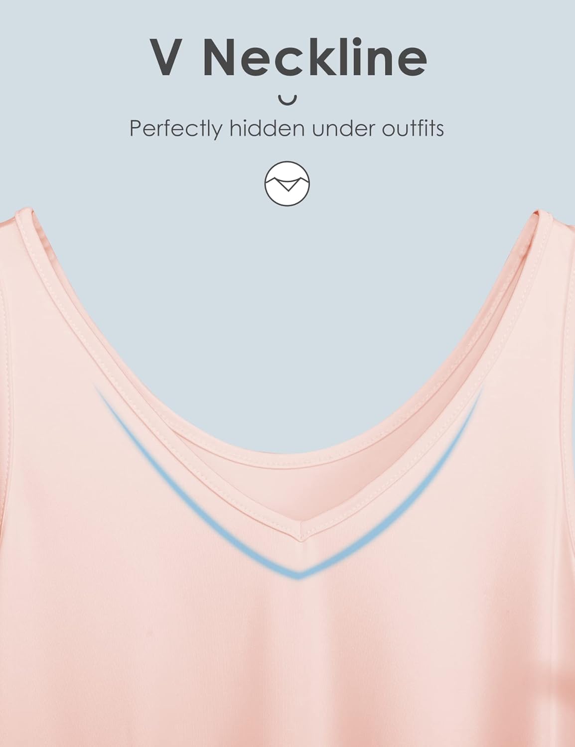 Womens Full Slip for Under Dress Tank Top Dress Slip Sleeveless Wide Straps - Image 3