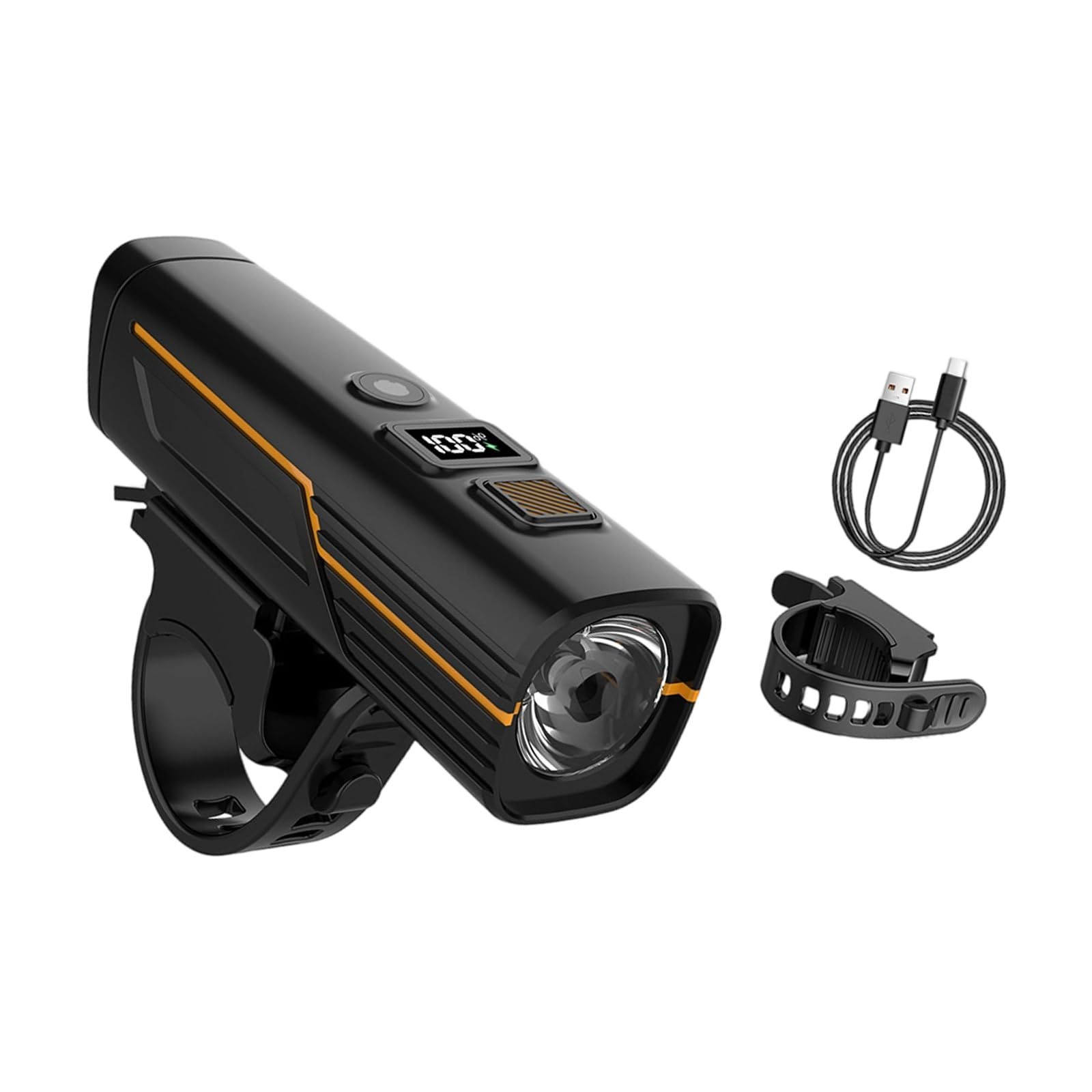 Rechargeable Bike Headlight with Intelligent Light Front Cycling Light for Night Riding Waterproof Bike Front Lamp