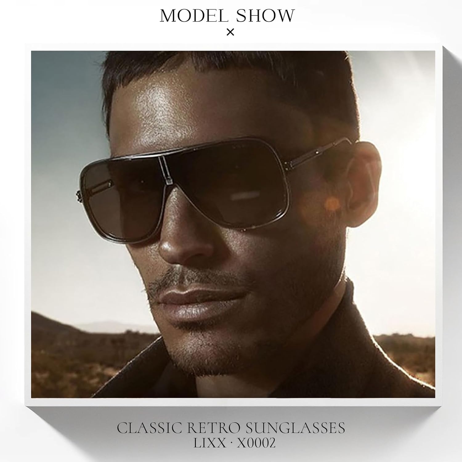LIXX Retro '80s-Style Pilot Sunglasses with Luxe Gold Accents, UV400 Protection, Metal Frame, and Cowboy Chic - Image 4