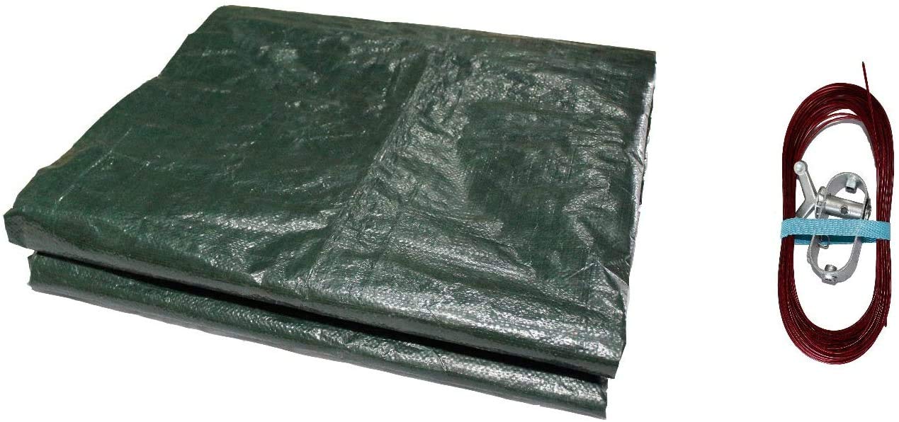 Pool Abdeckplane Für Rundbecken 450-460 Cm – 180 G/m², Inkl. 5 L Überwinterungsmittel