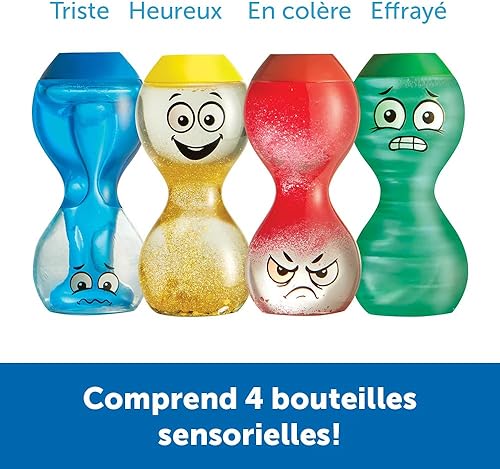 Miniatura 3 de hand2mind Express Your Feelings - Botellas sensoriales, juguetes de terapia de juego y almohadilla de caballete súper pegajosa Post-it, 25 x 30