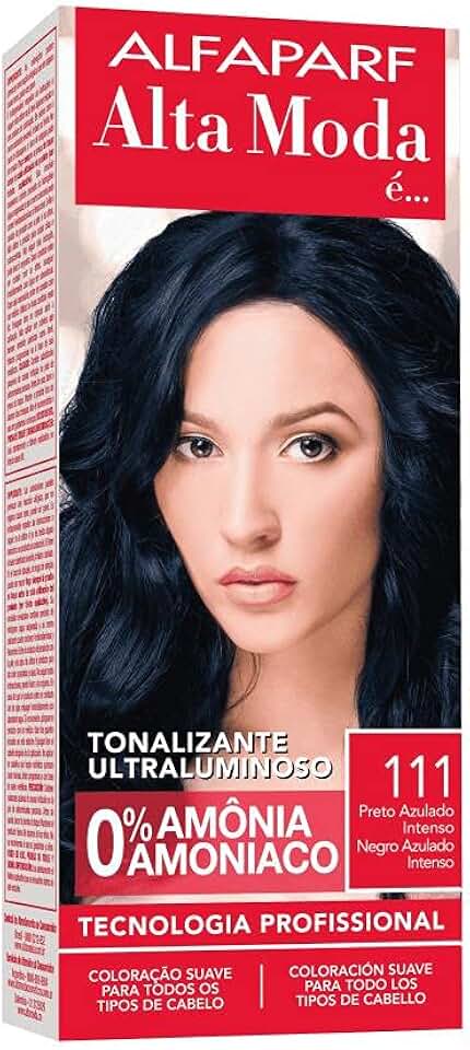 Tonalizante Kit 1.11 Preto Azulado Intenso Alta Moda 120g