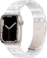 Vista 157 de Lightweight Resin Band For Apple Watch Series 11 10 SE 9 8 7 6 5 4 3 2 1 Ultra 3 2, Fashion Adjustable Replacement Strap for iWatch Bands 38mm 40mm