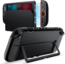 JETech for Nintendo Switch 2 (2025) 7.9" Black Clear Dockable Case Soft TPU Grip Cover for Joy-Con Detachable Slim Carrying Protective PC Back Shell Anti-Scratch