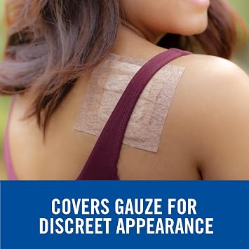 Nexcare Gentle Paper Tan Skin Tape, 1 in x 10 yd, Non-Irritating, Discreet Look, Great for Frequent Gauze Changes, Gentle on Sensitive Skin, Dermatologist-Tested, Hypoallergenic Tape, 6 Rolls
