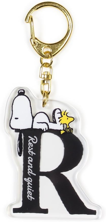Amazon Co Jp スヌーピー キーホルダー イニシャル アクリル H ホーム キッチン
