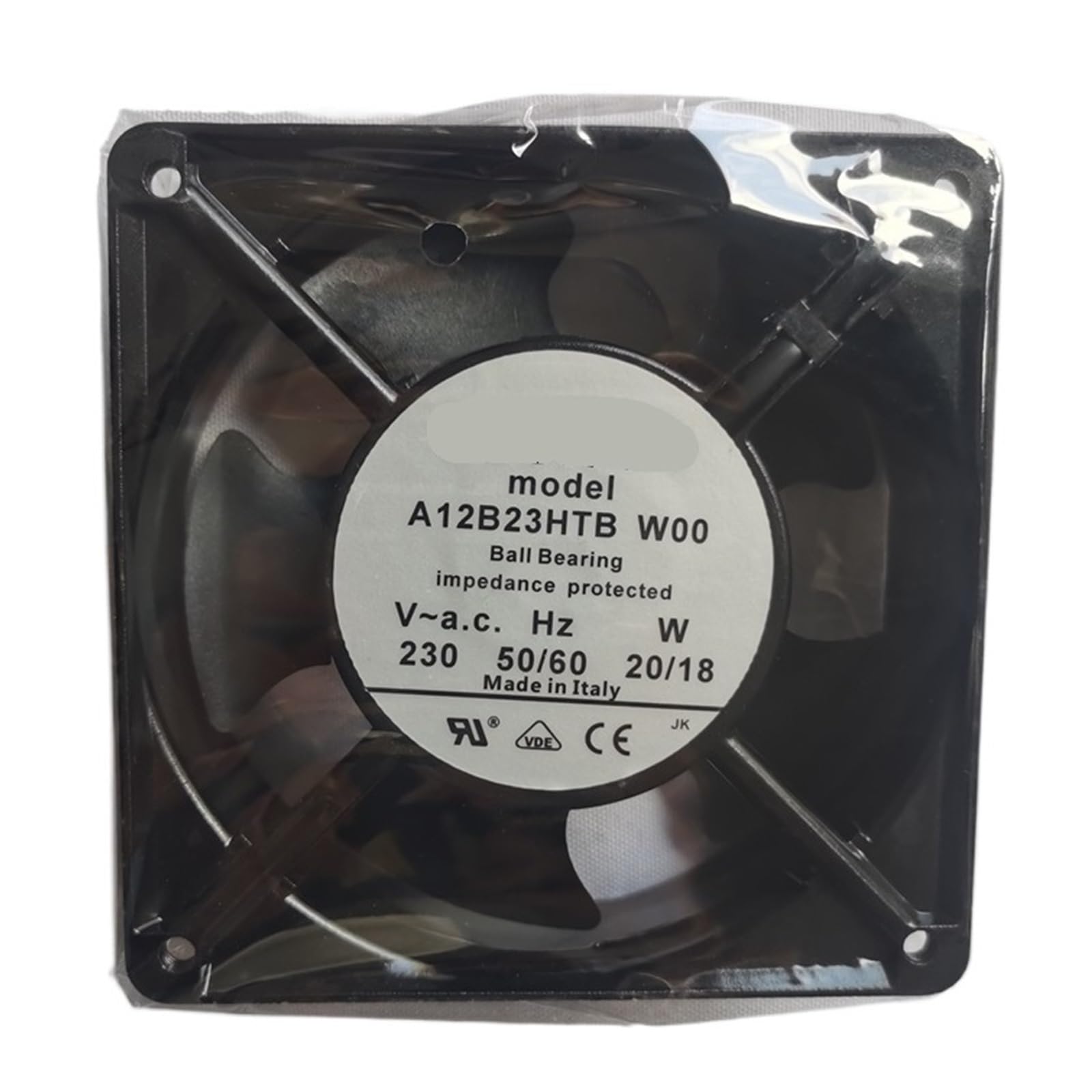 KNIUWMBMH 120x120x38mm A12B23HTB W00 Fan 230V 50/60HZ 20/19W AC