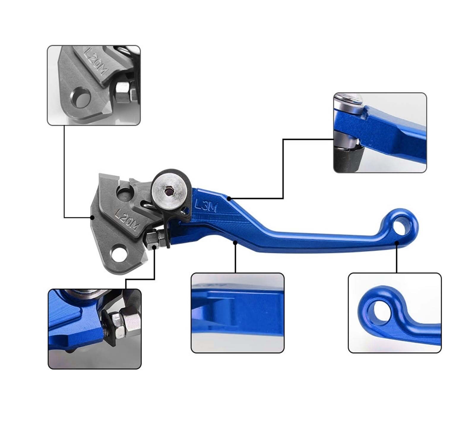 Moto Freno Frizione Master Leve Freno Frizione Pivot Per Moto 2025-2024 Maniglia Leva Per Da Cross Per YZ250F YZ 250 F 250F 2015-2023 2022 2021 2020