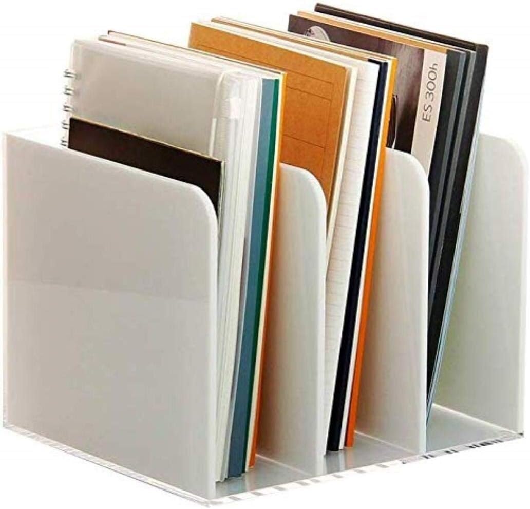VUIKLCty File Frame Desktop File Rack Magazine Rack Desktop Cabinet Plastic Rack Organizer
