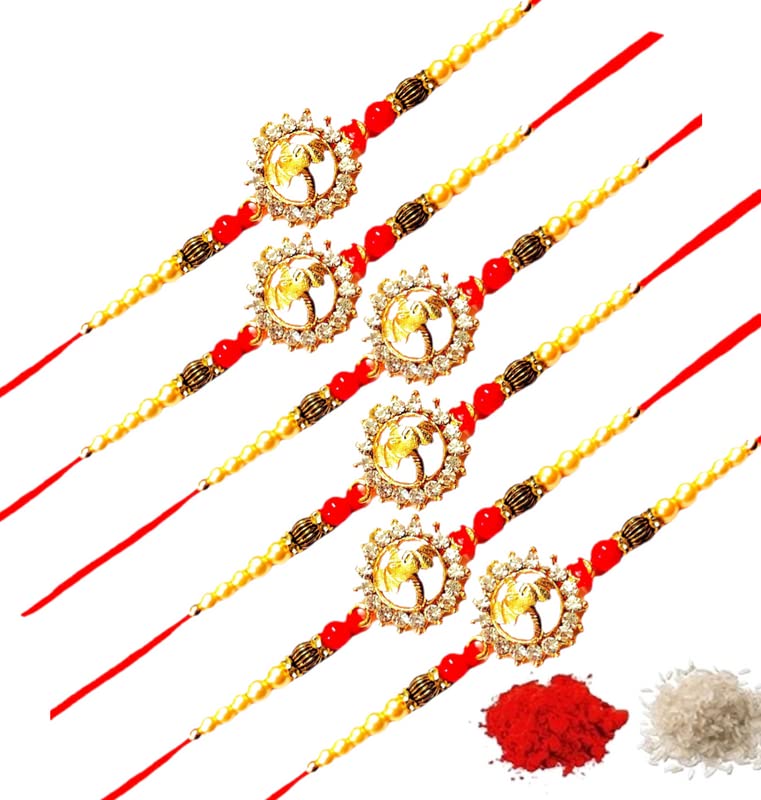 A ONE MART Special Offers Raksha Bandhan Rakhi Set Of 6 Pcs| Rakhi For Lovely Brothers GIFT| Special GOLD PLATED Diamond+ GANESH Rakhi(Light Weight) Multi Colour (B0B5ZFMGZL) Amazon Price History, Amazon Price Tracker