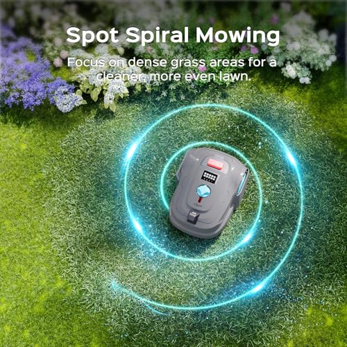 YARDCARE M800Plus Cordless Robot Lawn Mower with GPS + Visual Navigation, Bow-Shaped Path Mowing, APP Control, 4.0Ah Automatic Robotic Lawnmower for 1/5 Acre, Obstacle Avoidance, Height Adjustment - Image 10
