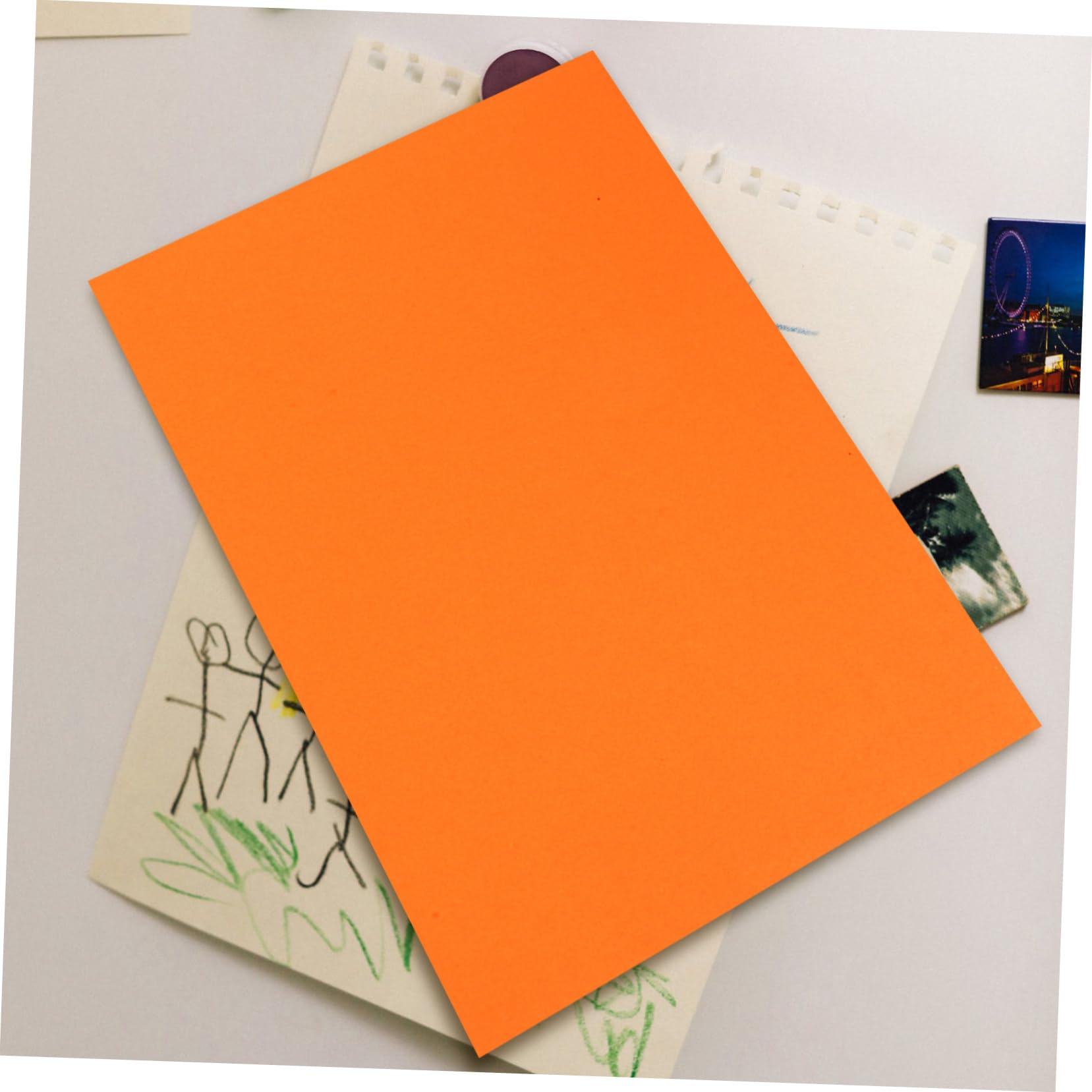 Farbiges Kartonpapier 50 Blatt aus Papier, Robust, Glatt, Zuschneidbar