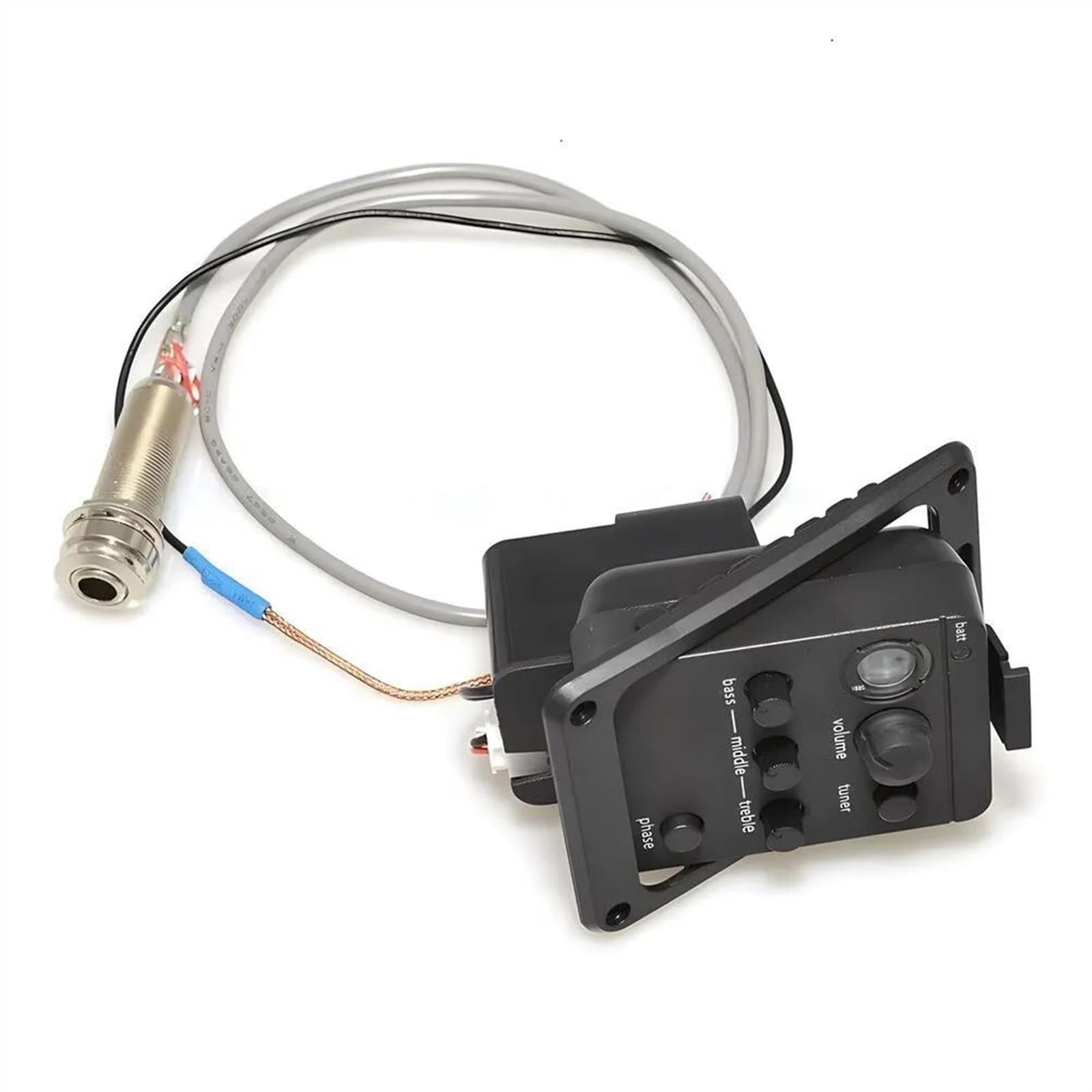 Preamplificatori Per Chitarra Acustica EQ Con Indicatore Luminoso Di Batteria Scarica, Accordatore Piezoelettrico Compatibile Con Chitarra Folk