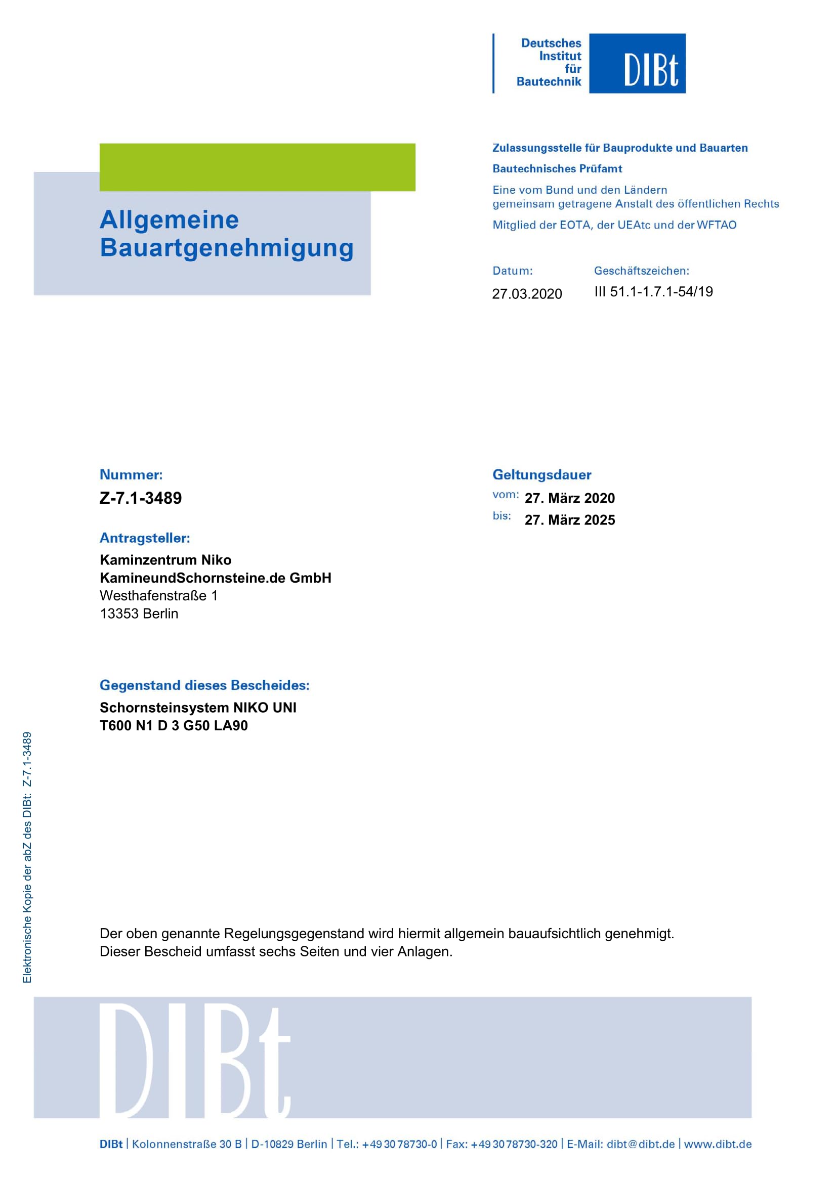 Keramik Schornstein NIKO GERMANY 4m 180mm isoliert massiv Bausatz NIKO Kamin ZULASSUNG