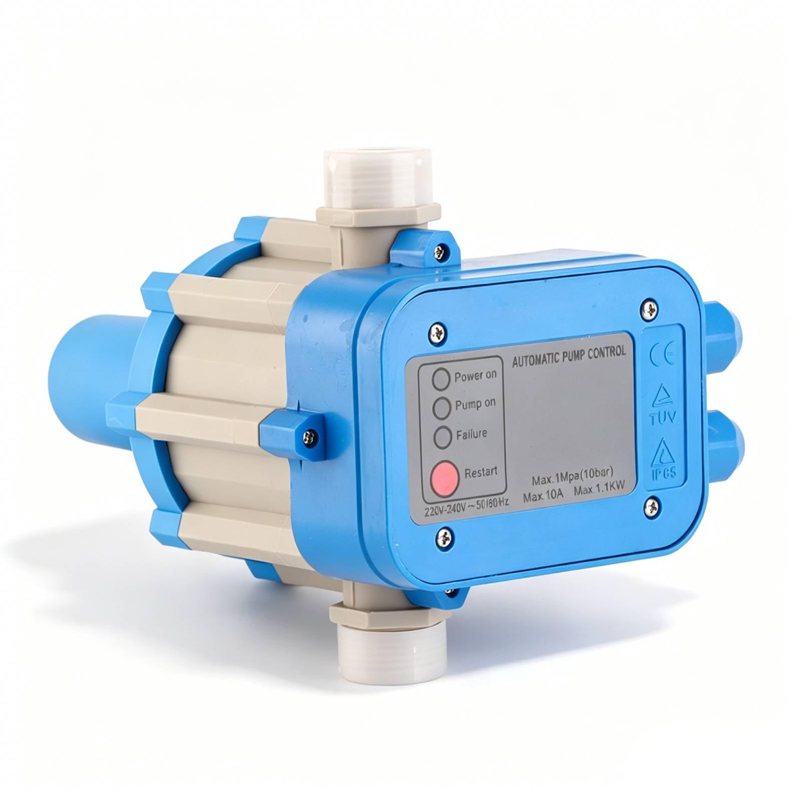Presscontrol bomba agua, controlador automático de presión de bomba de agua de 10A 1.1Kw, regulador electrónico de interruptor de presión de 1Mpa 10 Bar