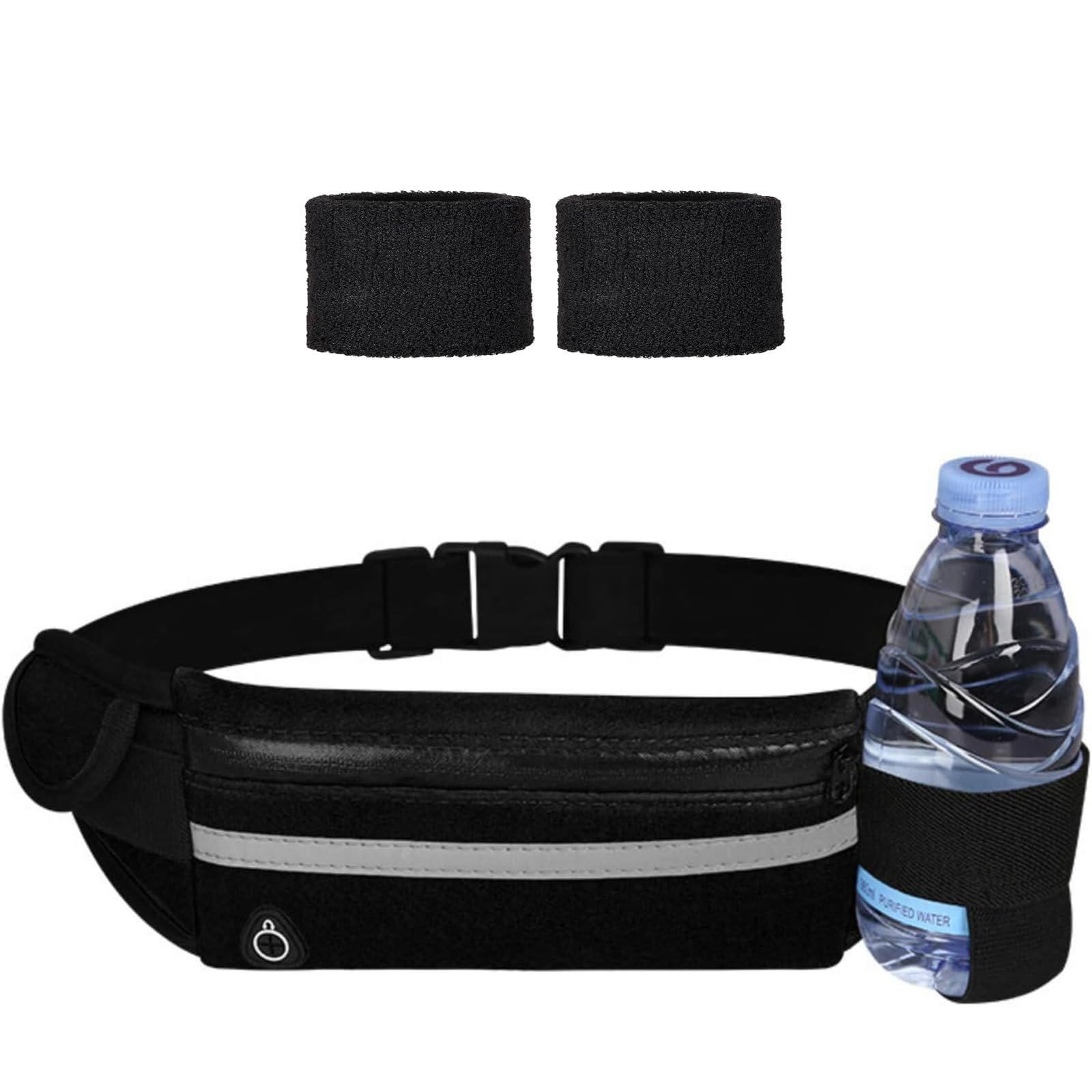 Marsupio Running Porta Cellulare Corsa Nero Donna Uomo Sport Fitness Ciclismo