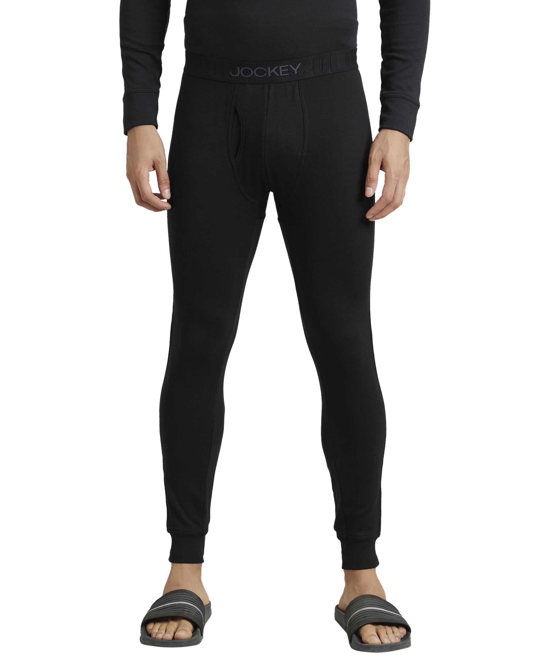 Jockey 2623 Men's Ultra Warmth Soft Touch Microfiber Elastane Stretch Fleece Fabric Thermal Long John with Staywarm Technology