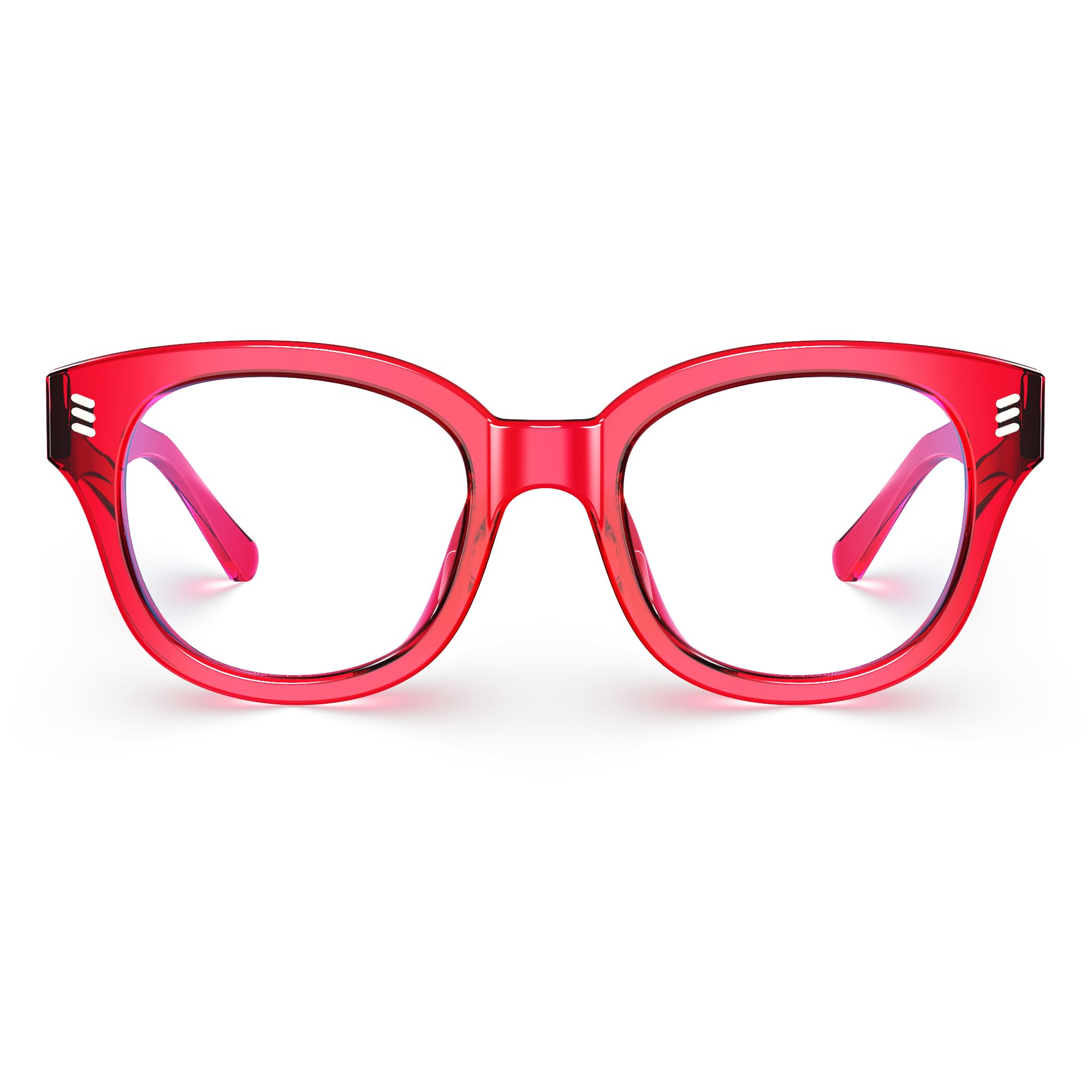 VISOONE BELLAMY Lunettes rondes de taille moyenne TR90 bloquant la lumière bleue avec anti-fatigue oculaire et anti-reflets informatiques pour homme et femme