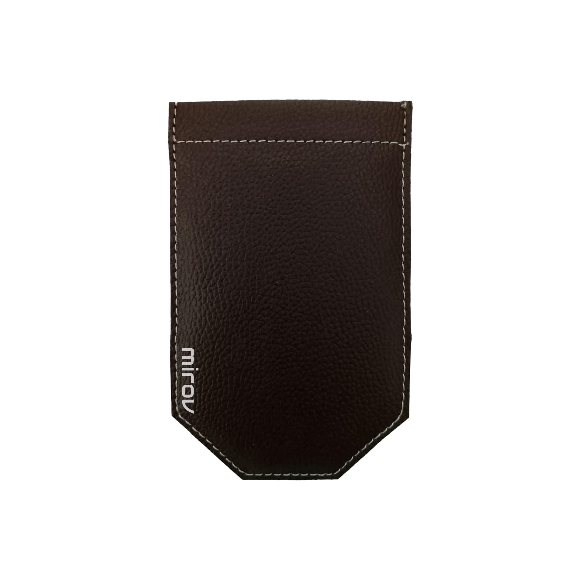 Premium Brown Vegan Leather Pocket Square Holder for Men | Compact Pocket Square Organizer – Perfect for Suits, Weddings, and Formal Events