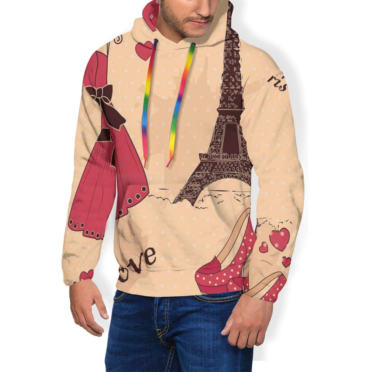 Men's Hoodie Thicken Fluff Sweatshirt,Aqua Life Swimming in The Sea Sacred Symbols Ancient