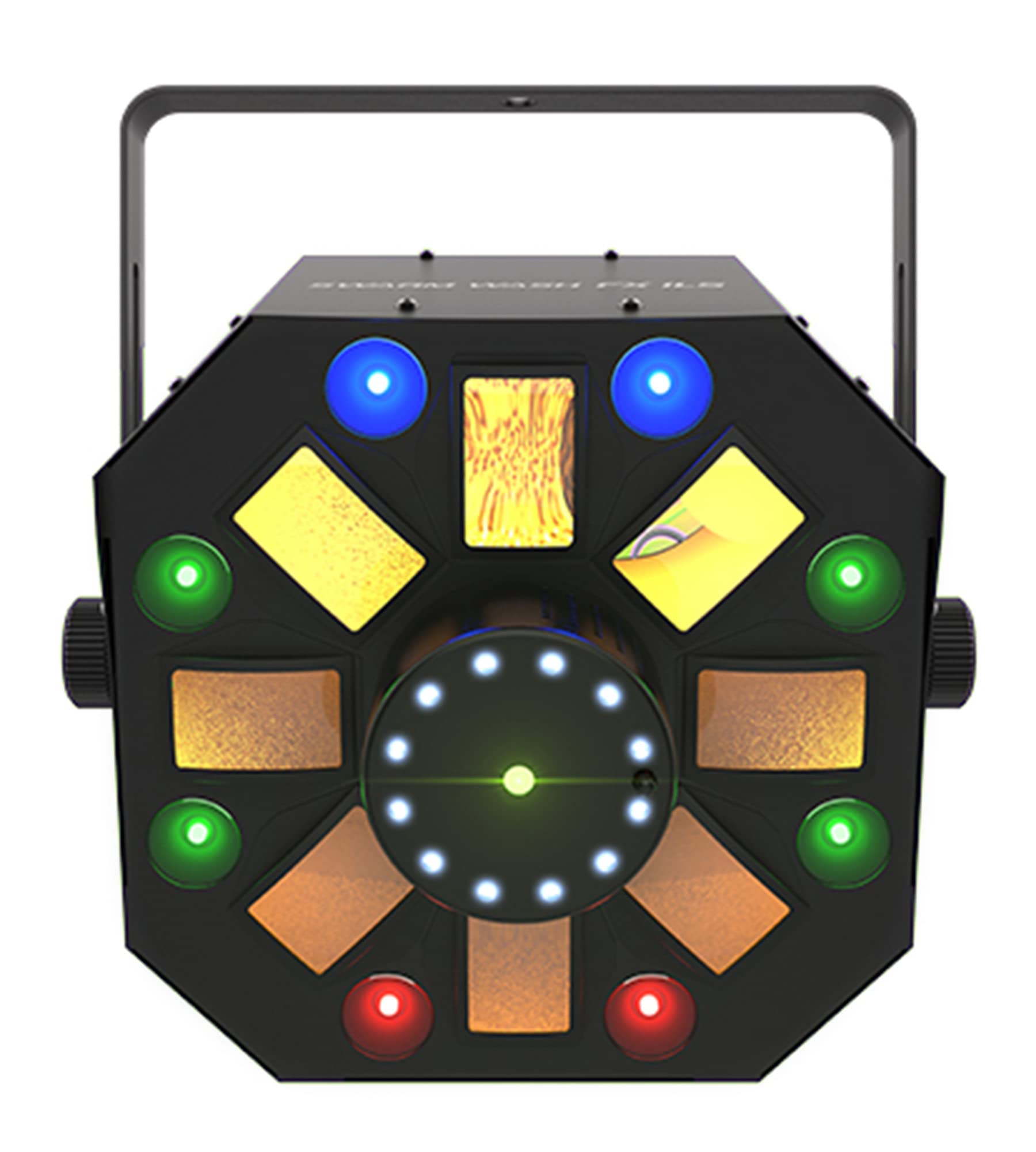 Chauvet DJ Swarm Wash FX ILS - Paquete de luces 4 en 1 con efecto Derby/Wash/Strobe con 2 cables DMX y paño de pulido Austin Bazaar
