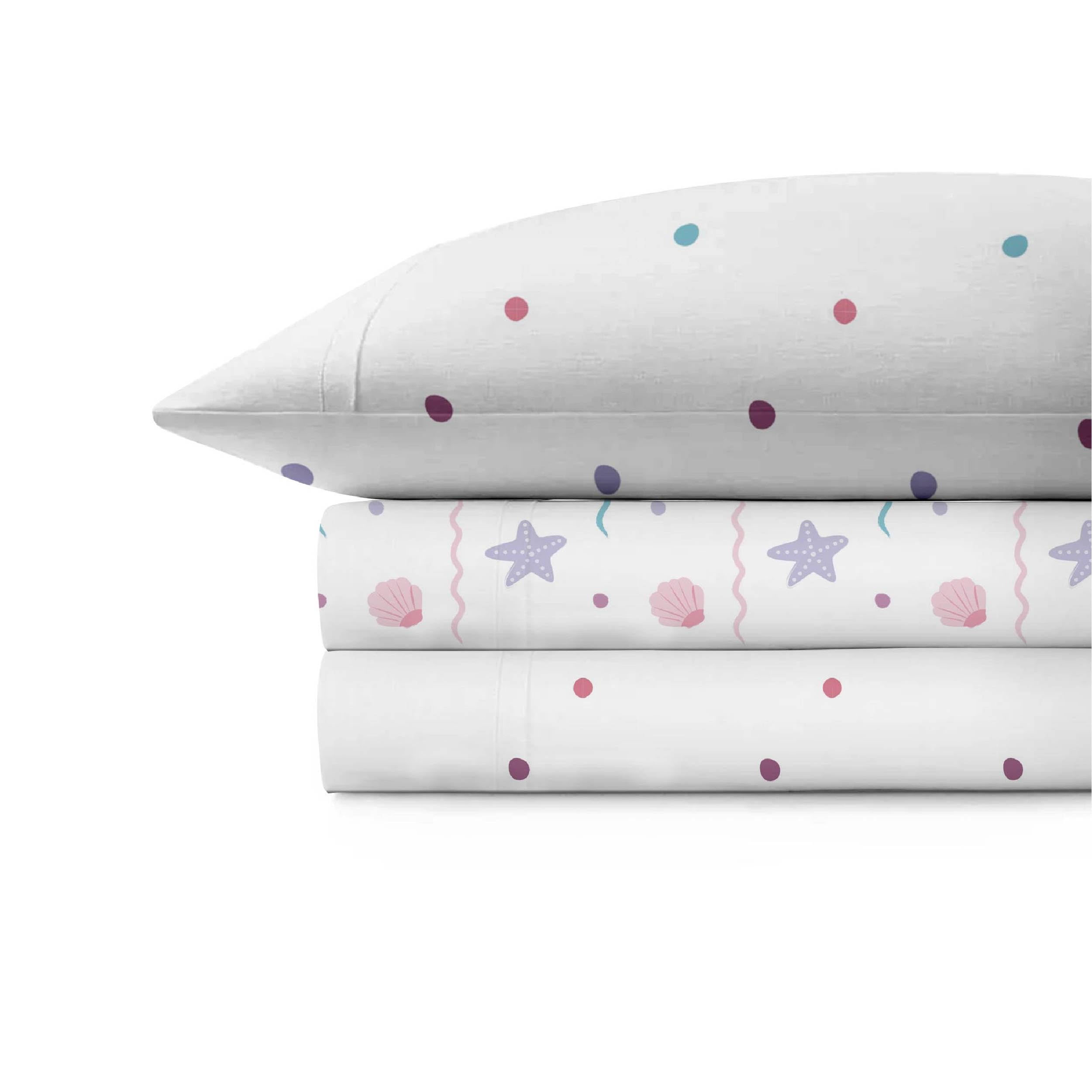 BAMI 3-Piece Cotton Bedding Set For Baby Bedside Crib - 33x17 Inch, Hypoallergenic