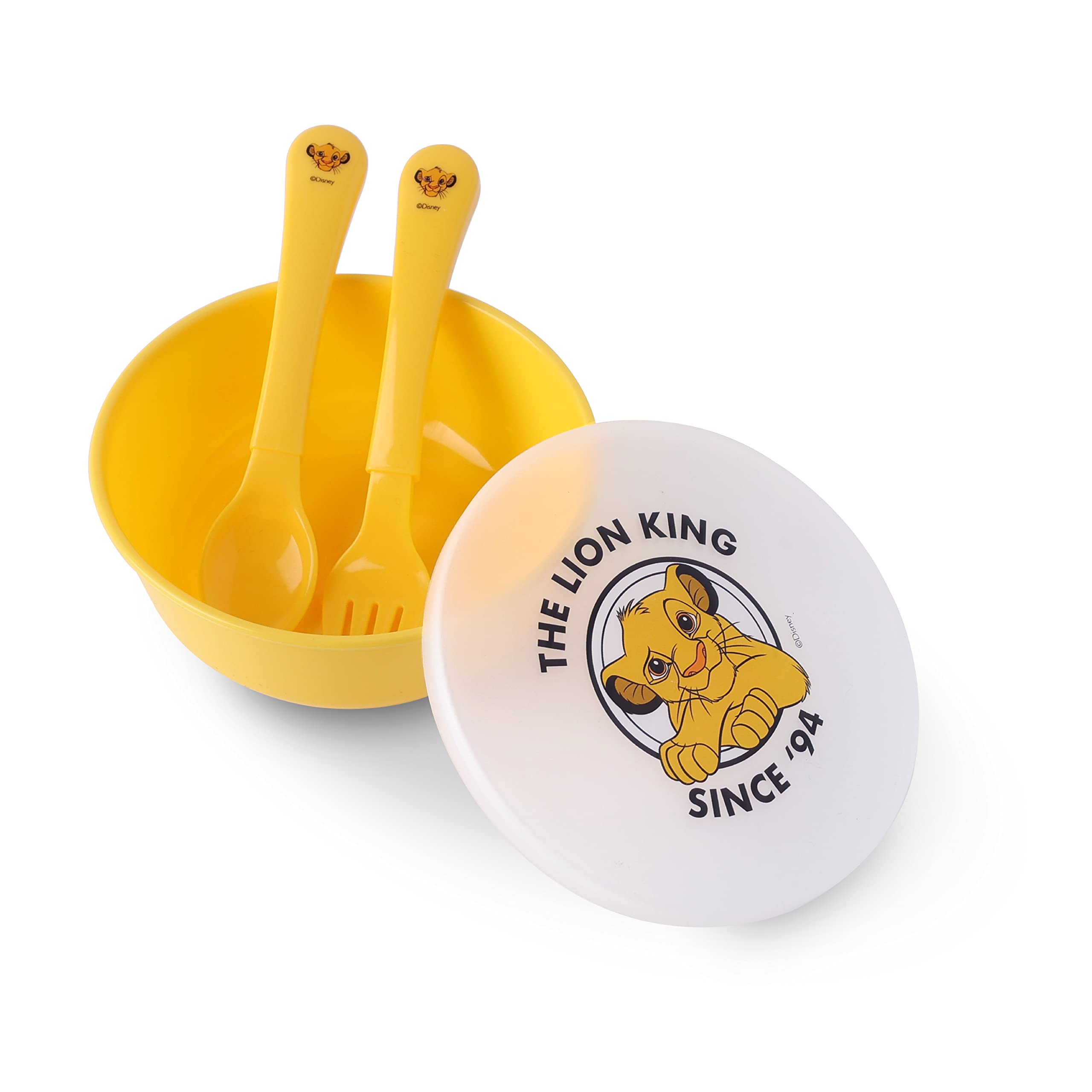 Disney The Lion King Bowls With Spoon And Fork For Babies - Ultra-Durable For Babies & Toddlers, Freezer Safe, 6+ Months (Official Disney Product)