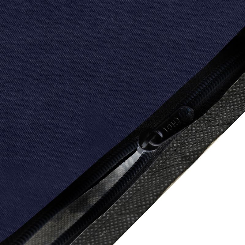 Image of Polyester Top Load Washing Machine Cover Suitable For Samsung, Lg, Godrej, Whirlpool 6.5Kg, 7Kg, 7.5Kg, 8Kg, 9Kg, 10Kg, 11Kg, Waterproof Cover, Solid Navy Blue.