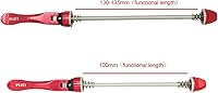 Vista 5 de PLATT Brochetas de liberación rápida para bicicleta, brochetas de cubo de rueda MTB eje delantero y trasero apto para bicicleta de carretera