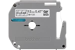 Brother P-touch M-131 Tape: Crystal-Clear Labeling Solution for Indoor Use