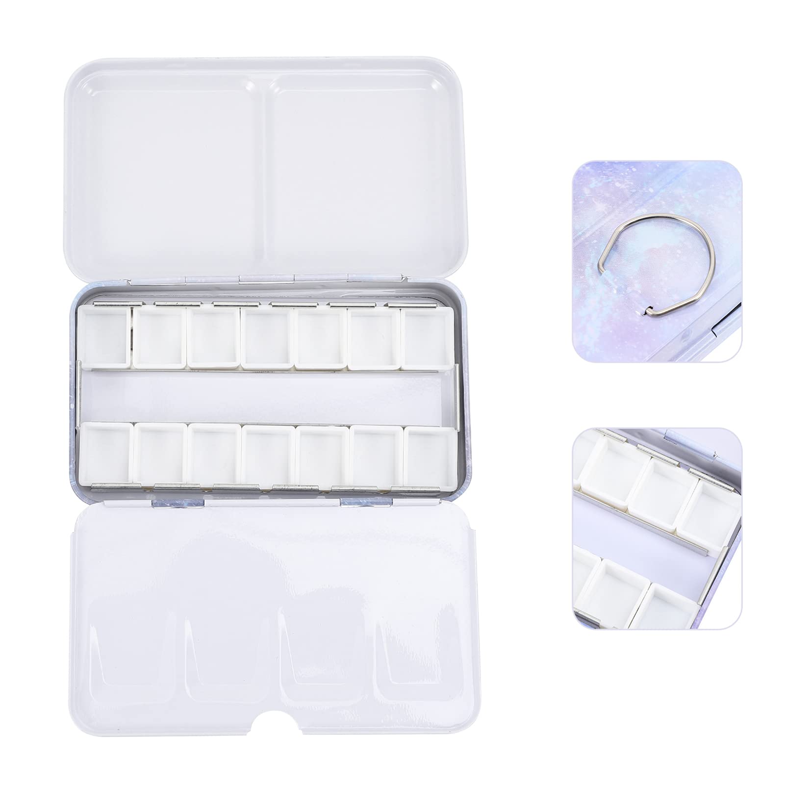 Ciieeo 3sätze Wasserfarben Palette Tragbare Aquarellbox Mit Farbtöpfen Leicht Und Handlich Für Künstler Und Anfänger Für Und Kreative Projekte