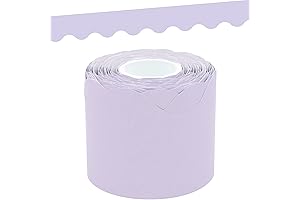 Lavender Scalloped Rolled Border Trim for Bulletin Boards