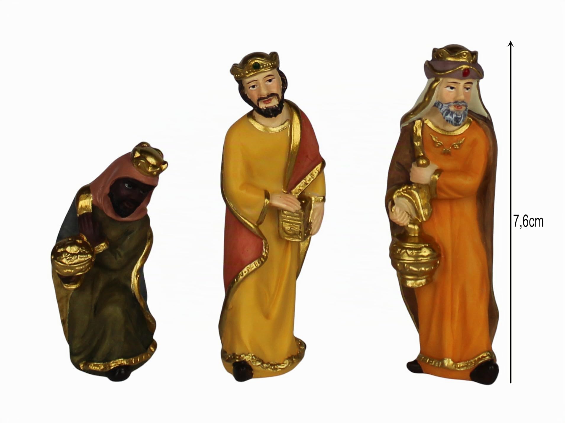 ZICOM Krippenfigurenset Haifa barock ca. 8cm 12-TLG. Polyresin, handbemalt