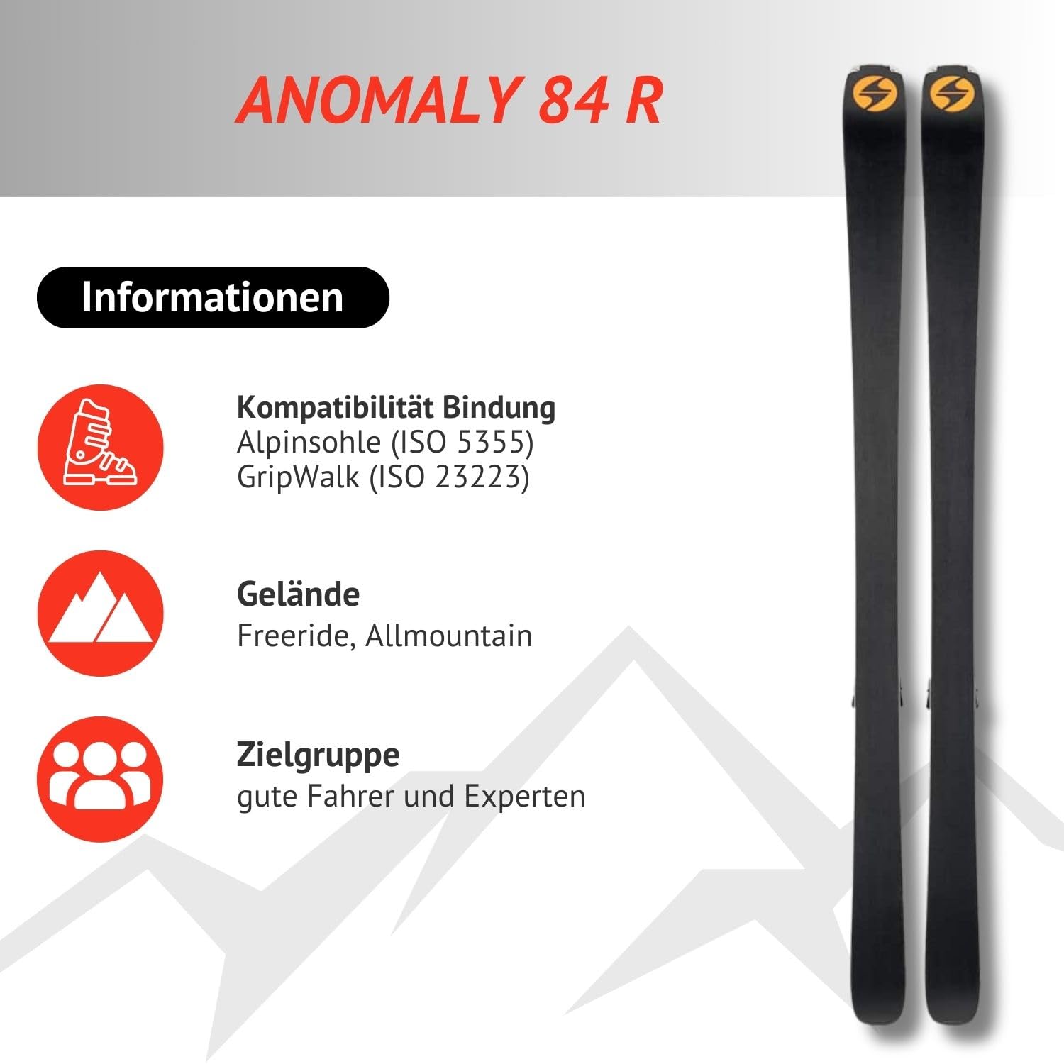 Sci alpino Carvingski – Blizzard Anomaly R – Freeride Rocker – con attacco TPC 10 Demo Z3 – per buoni piloti ed esperti – Freeski Allmountainski per piste e terreni